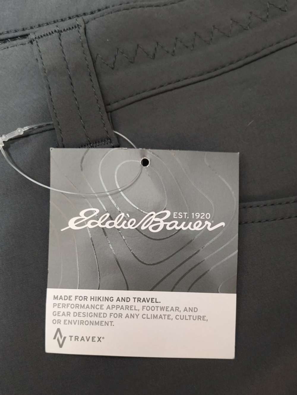 Eddie Bauer Womans 18 Dark Gray Horizon Trek Bermuda Hiking Travel Shorts - Picture 3 of 7